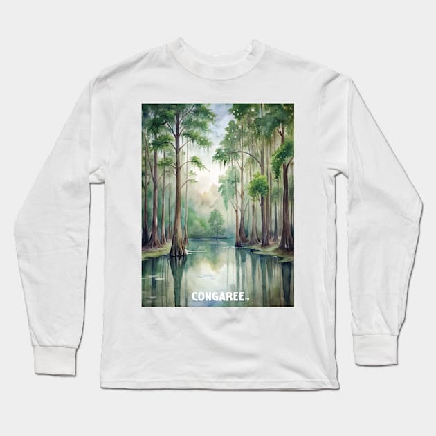 Congaree National Park Long Sleeve T-Shirt by Surrealcoin777